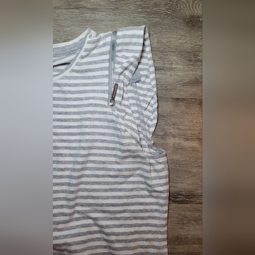 Michael Kors T-Shirt Style Mini Length Dress Pearl Heather, Medium - Picture 2 of 7